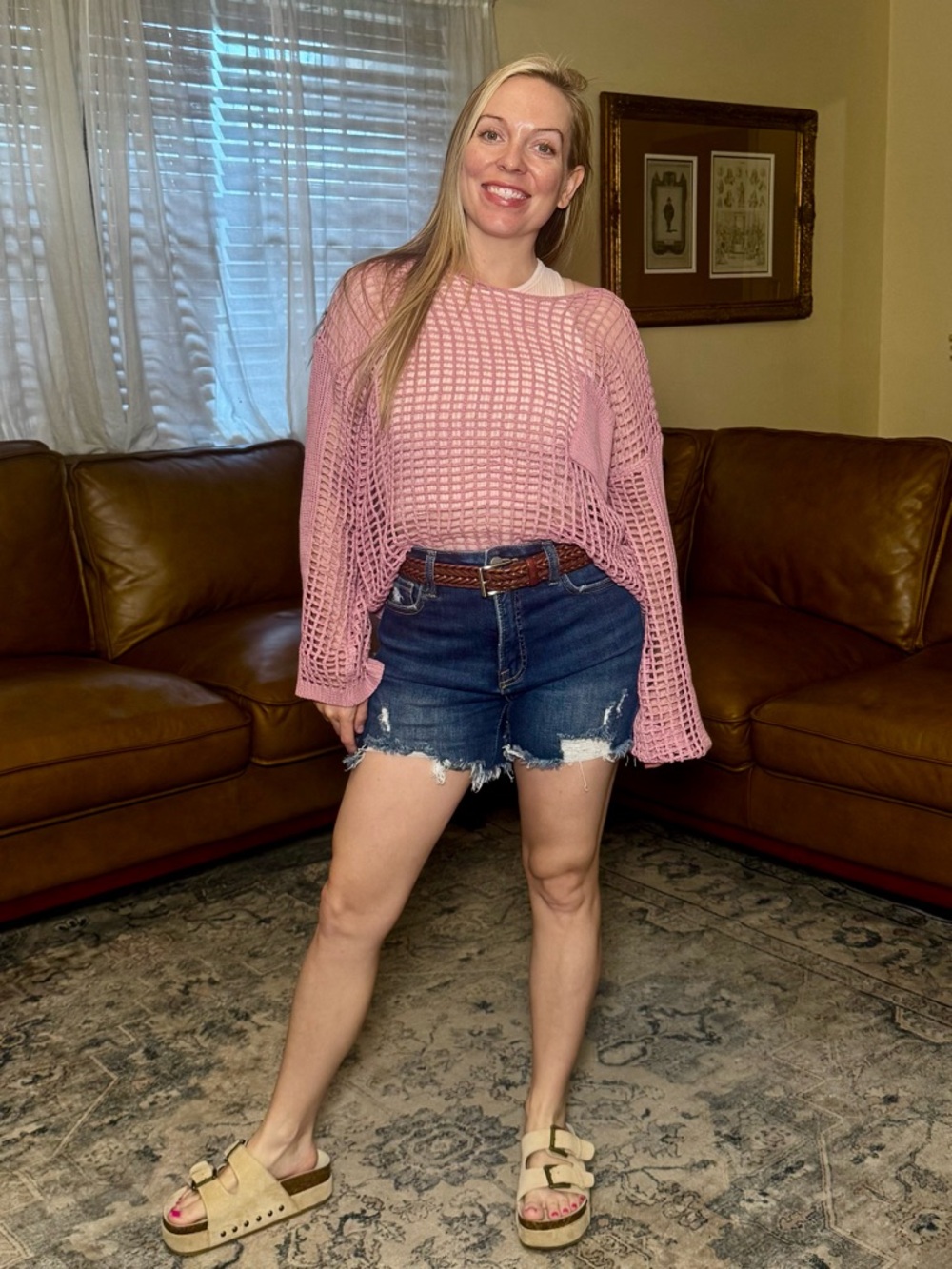 Risen x Wild Oak Boutique Distressed Denim Shorts | Size Small
